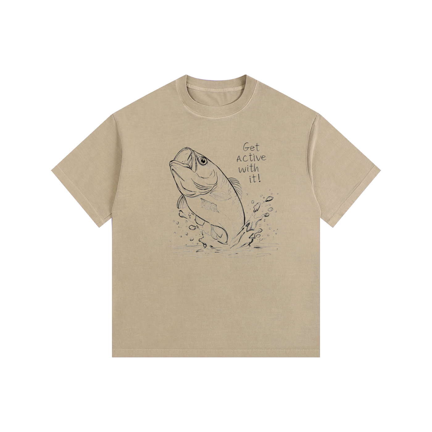 Get Active Bass Oversized Cotton T-Shirt (6 colors)