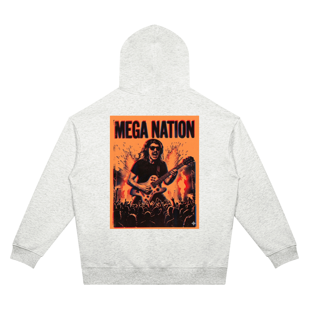 Mega Nation Gamer Guitar Unisex Oversized Drop Shoulder Hoodie (7 colors)