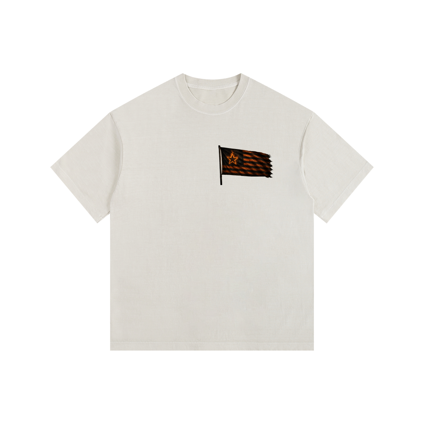 Mega Nation Flag (Front & Back Logo) Oversized Cotton T-Shirt (7 colors)