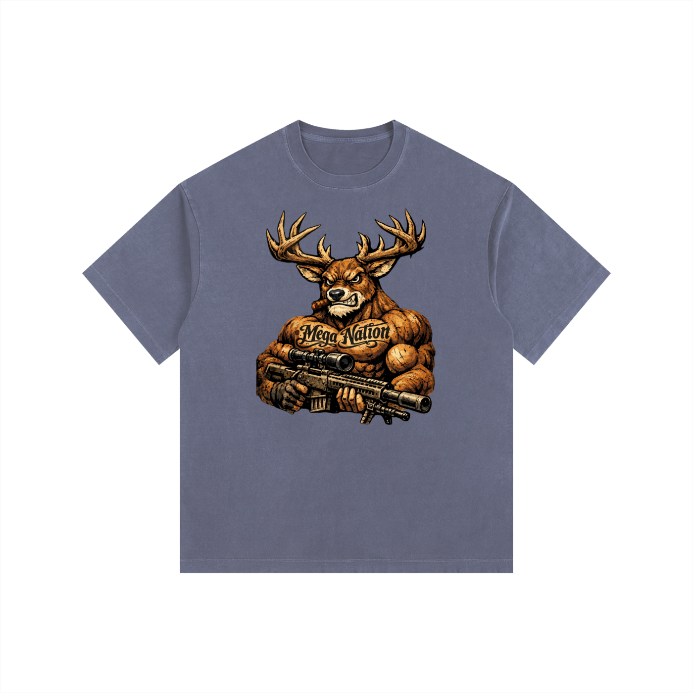 Mega Nation Bucky Oversized Cotton T-Shirt (11 colors)