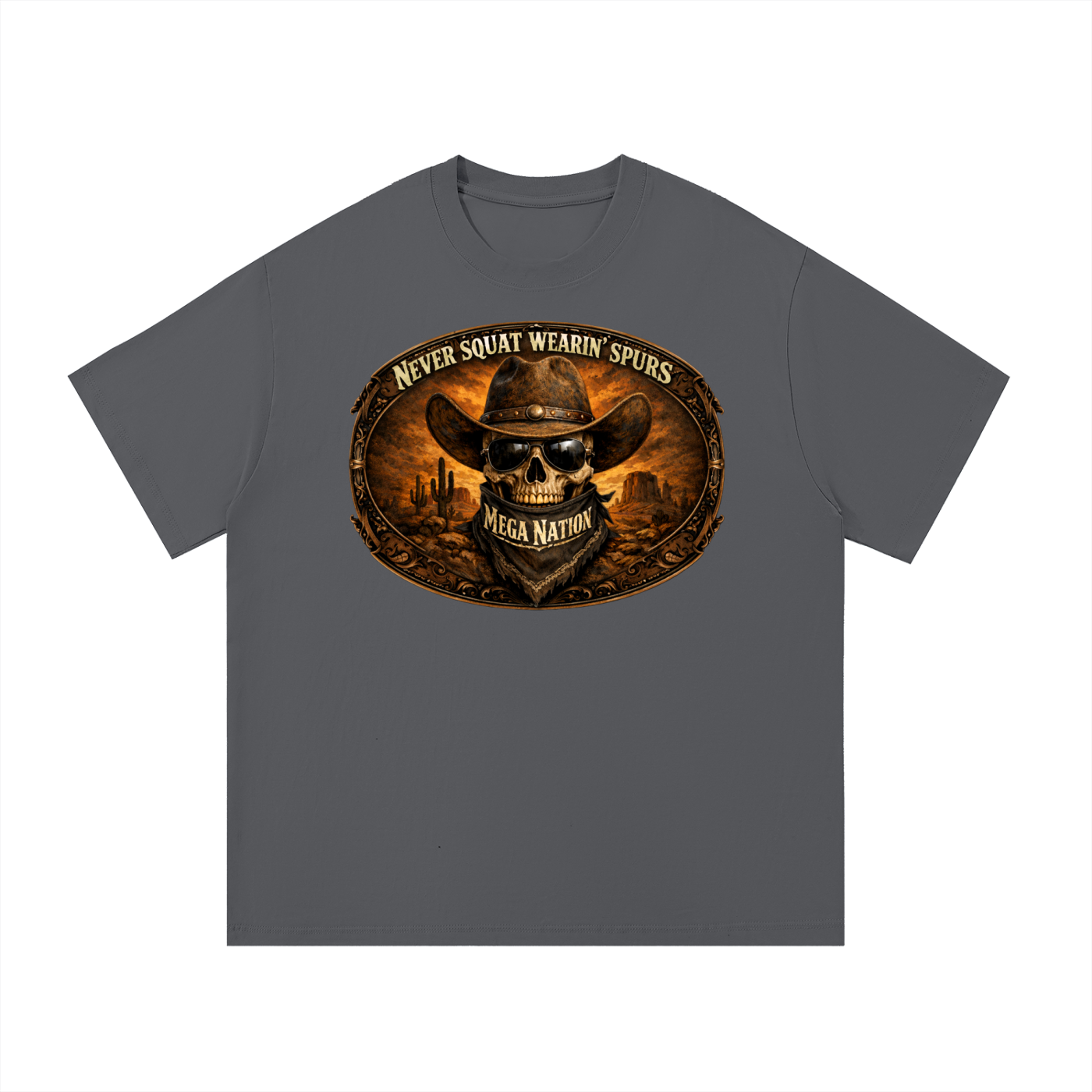 Mega Nation Outlaw Slogan T-Shirt (6 colors)