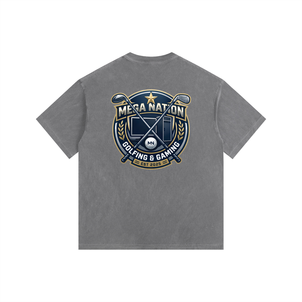 MNA Golf & Gaming (Front and Back Logo) Oversized Cotton T-Shirt (7 colors)