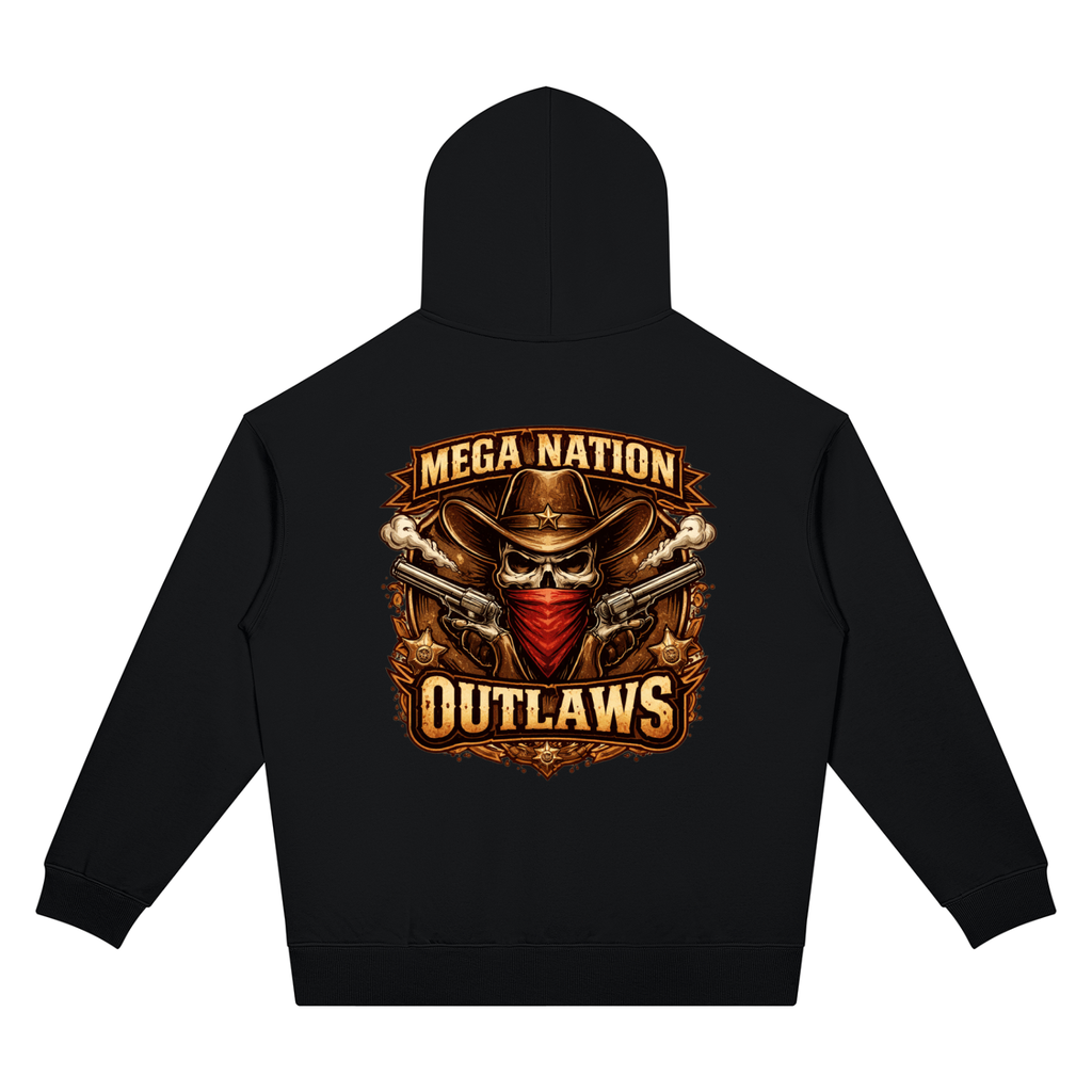 Mega Nation Outlaws Unisex Oversized Drop Shoulder Hoodie (7 colors)
