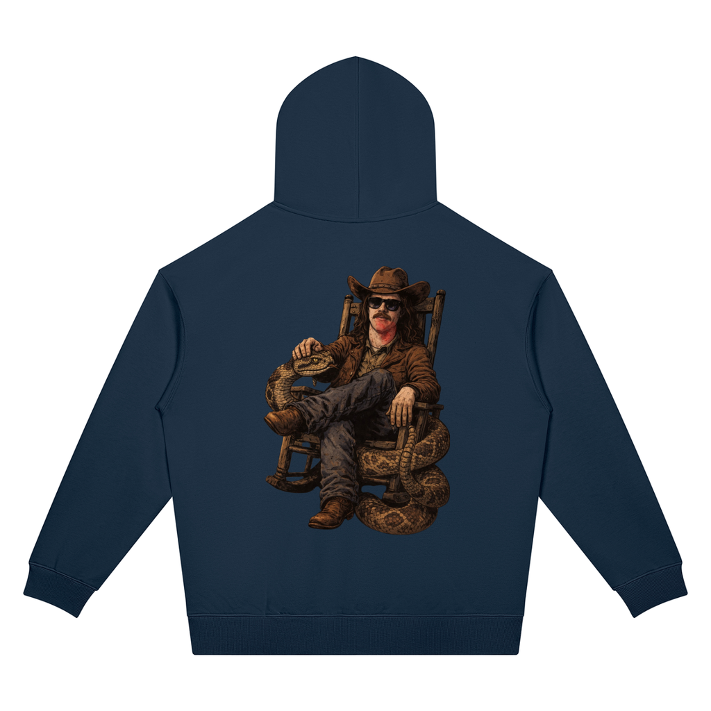 MegaSlanger Rattlesnake Unisex Oversized Drop Shoulder Hoodie (7 colors)