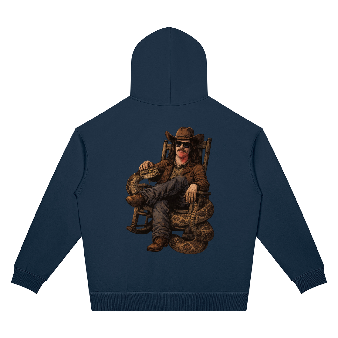 MegaSlanger Rattlesnake Unisex Oversized Drop Shoulder Hoodie (7 colors)