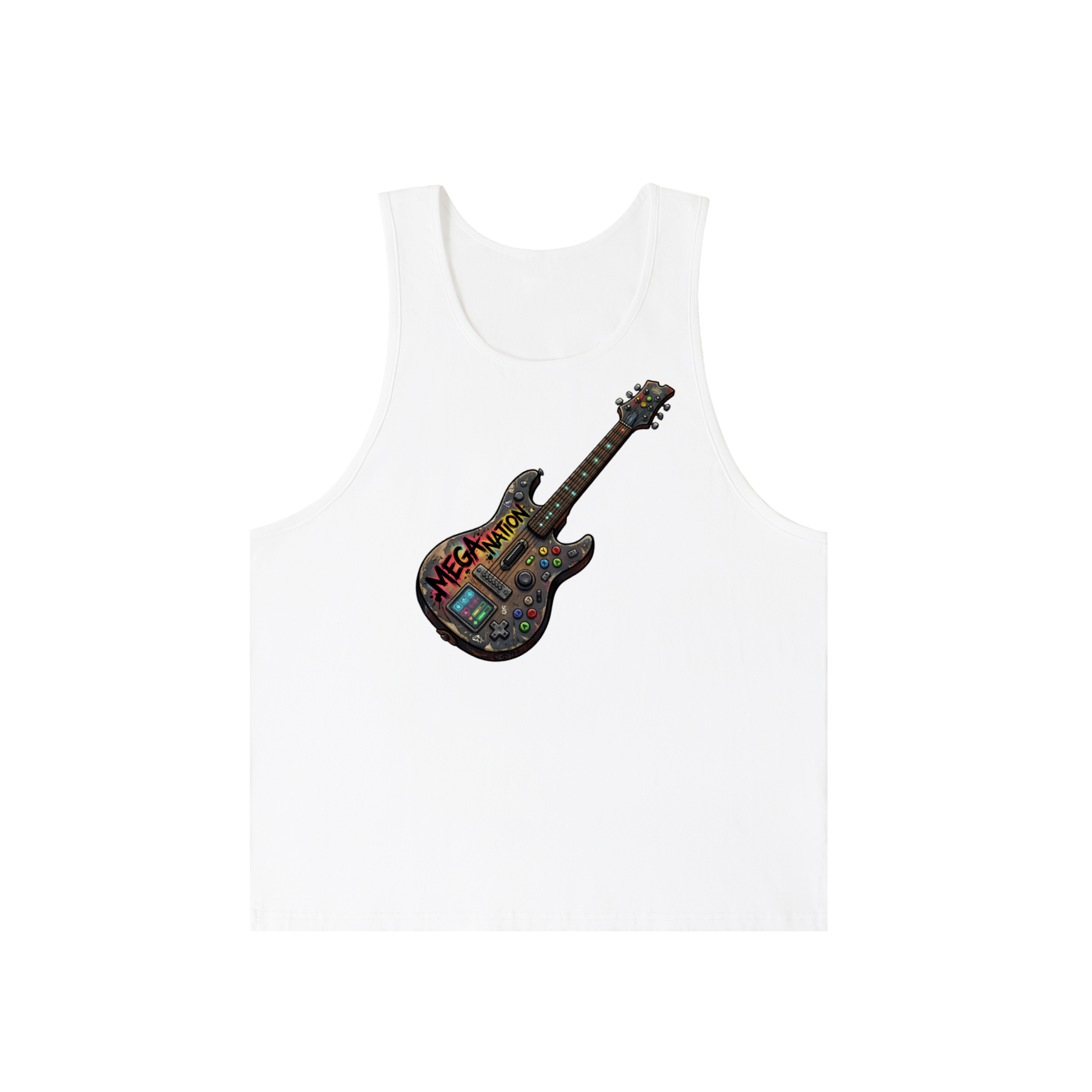 Mega Nation Gamer Guitar 2 Loose Fit Tank Top (2 colors)