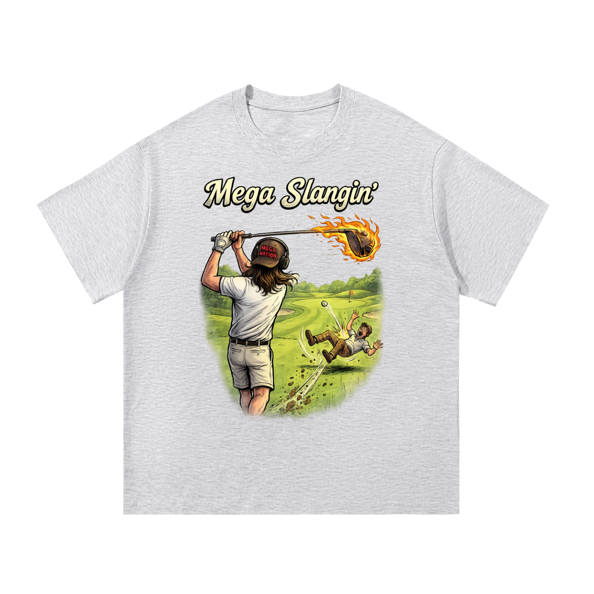 Mega Slangin' Golf Essential Cotton T-Shirt (8 colors)