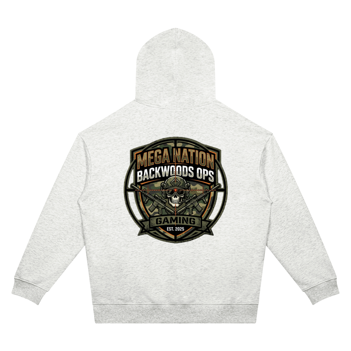 Mega Nation Backwoods OPS Unisex Oversized Drop Shoulder Hoodie (7 colors)