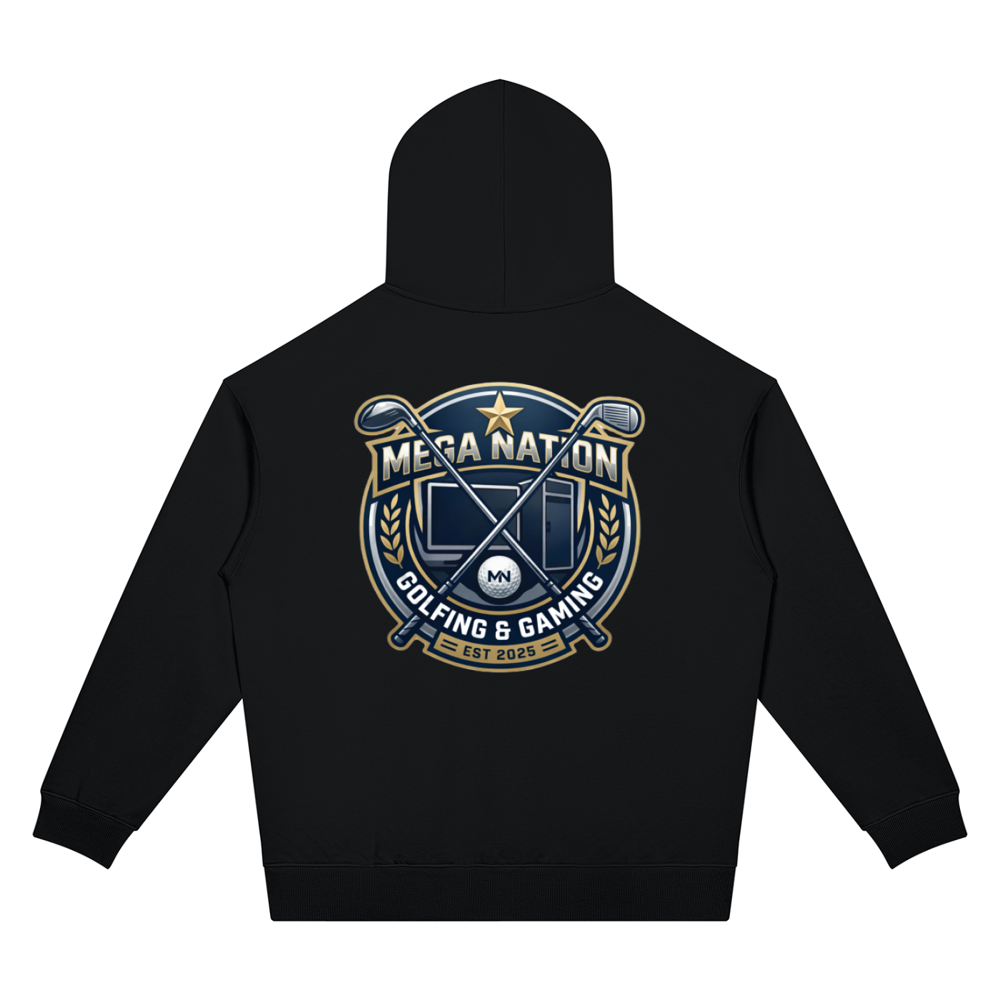 Mega Nation Golf & Gaming Unisex Oversized Drop Shoulder Hoodie (7 colors)