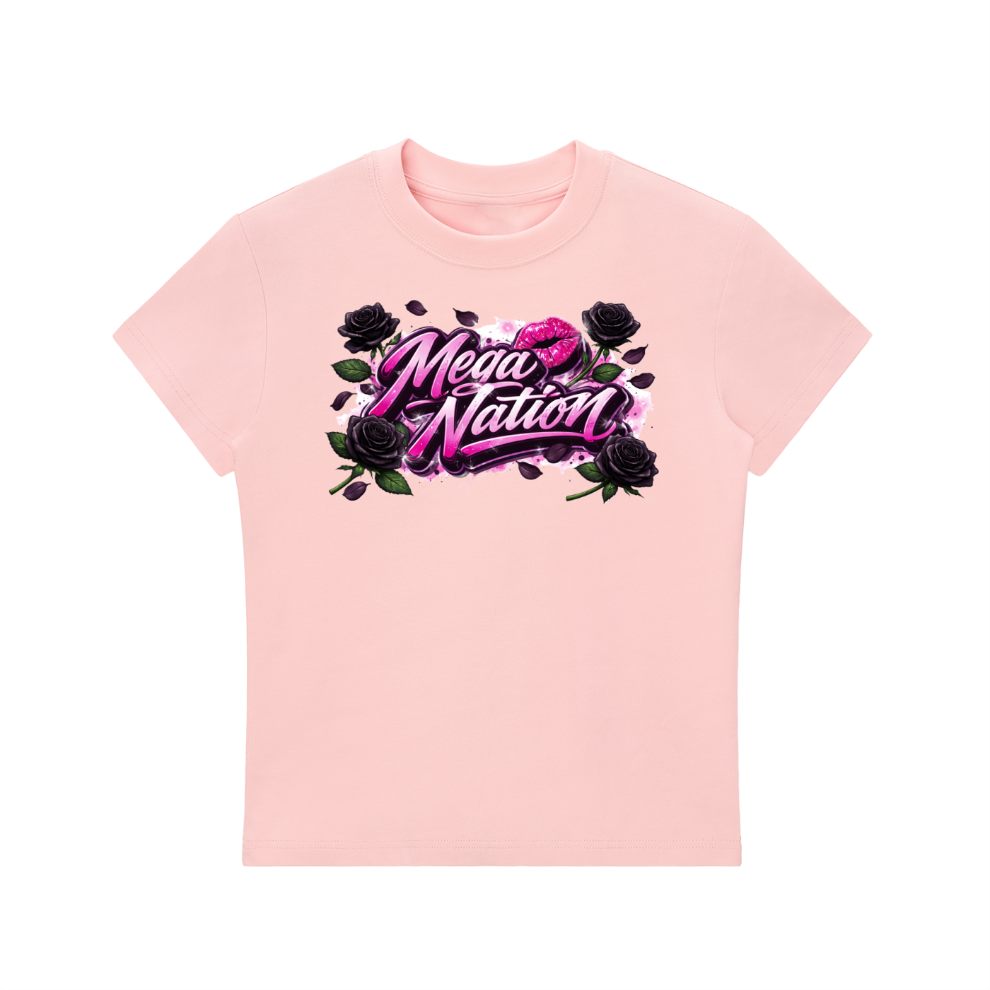 Mega Nation Black Rose T-Shirt (7 colors)