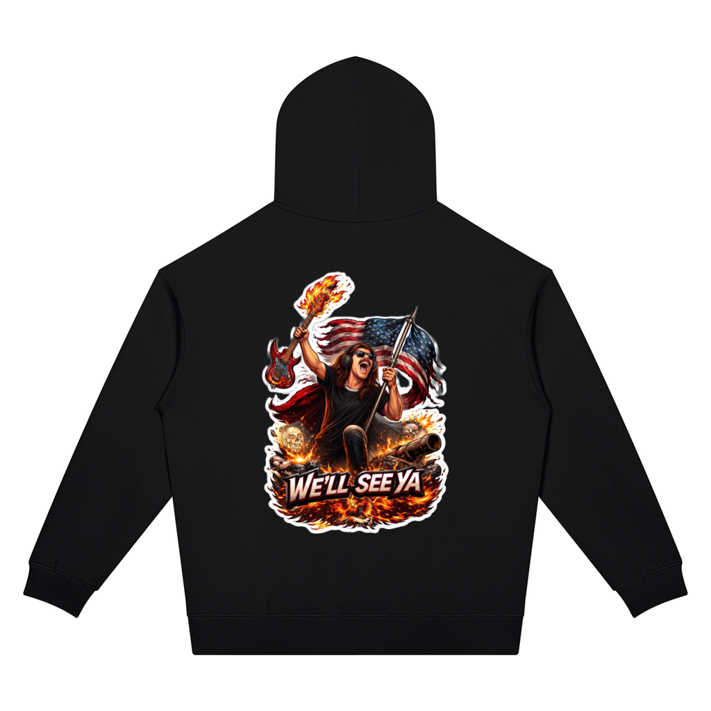 Mega Nation We'll See Ya Unisex Oversized Drop Shoulder Hoodie (7 colors)