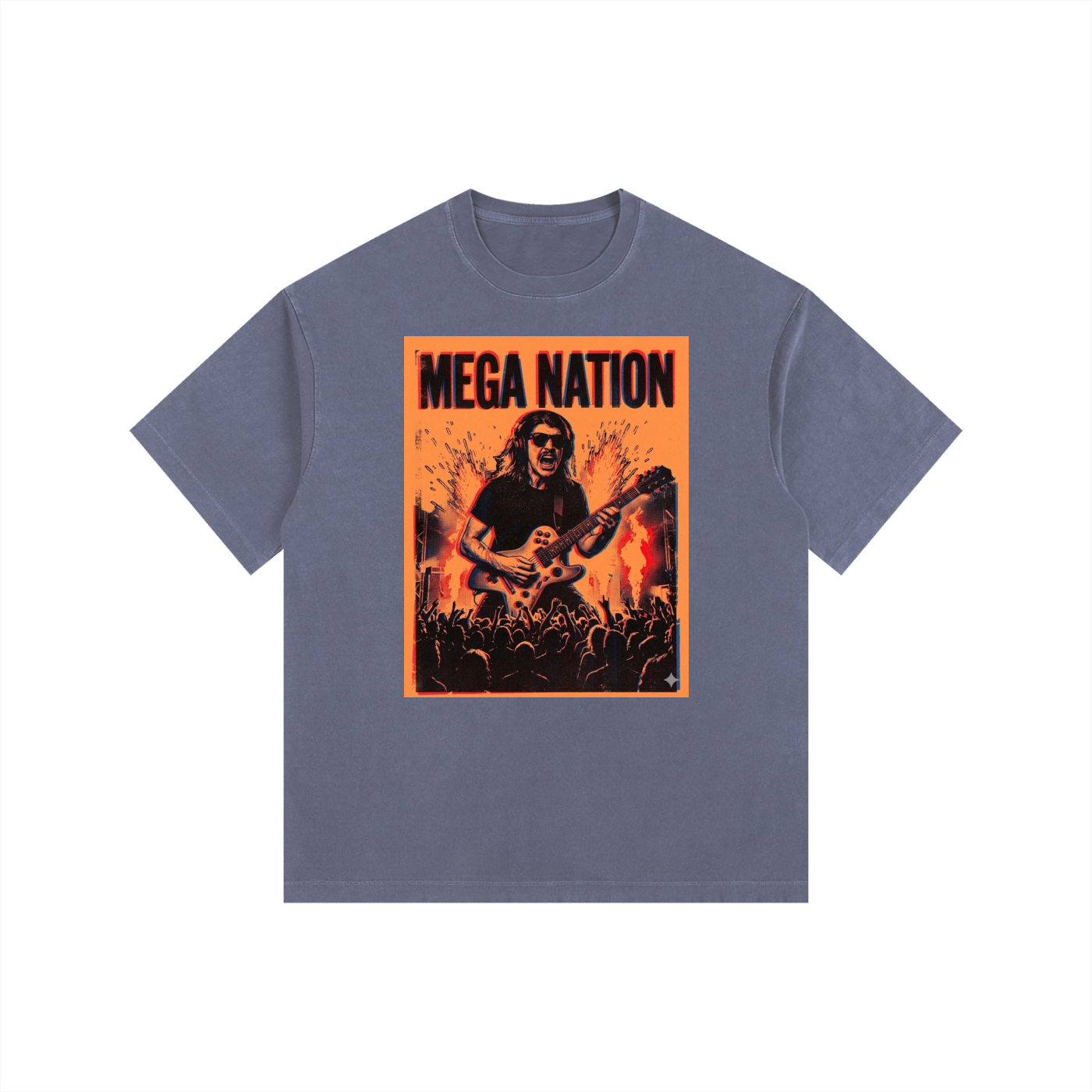 Mega Nation Gamer Guitar Oversized Cotton T-Shirt (5 colors)