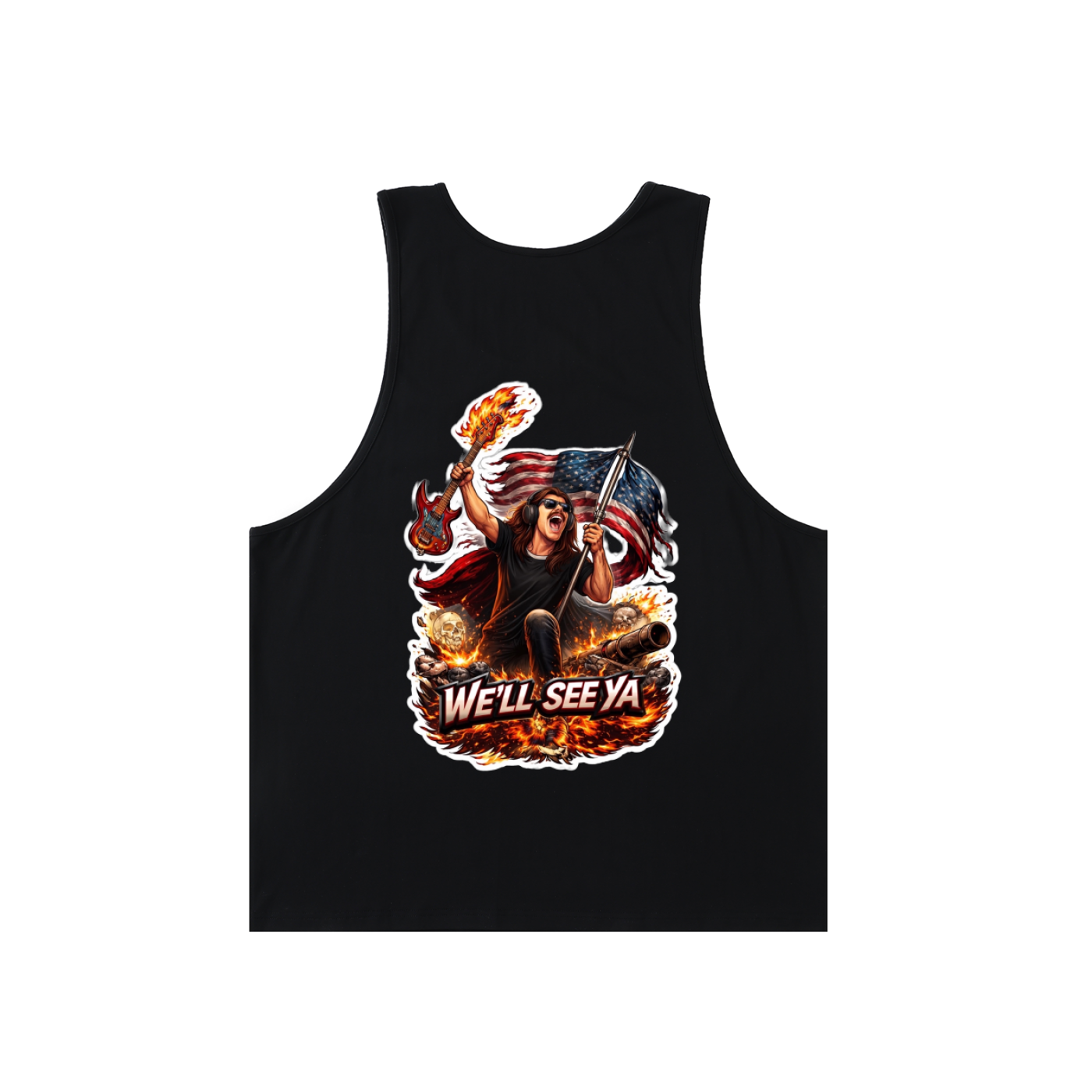 MNA We'll See Ya (Front and Back Logo) Loose Fit Tank Top (2 colors)