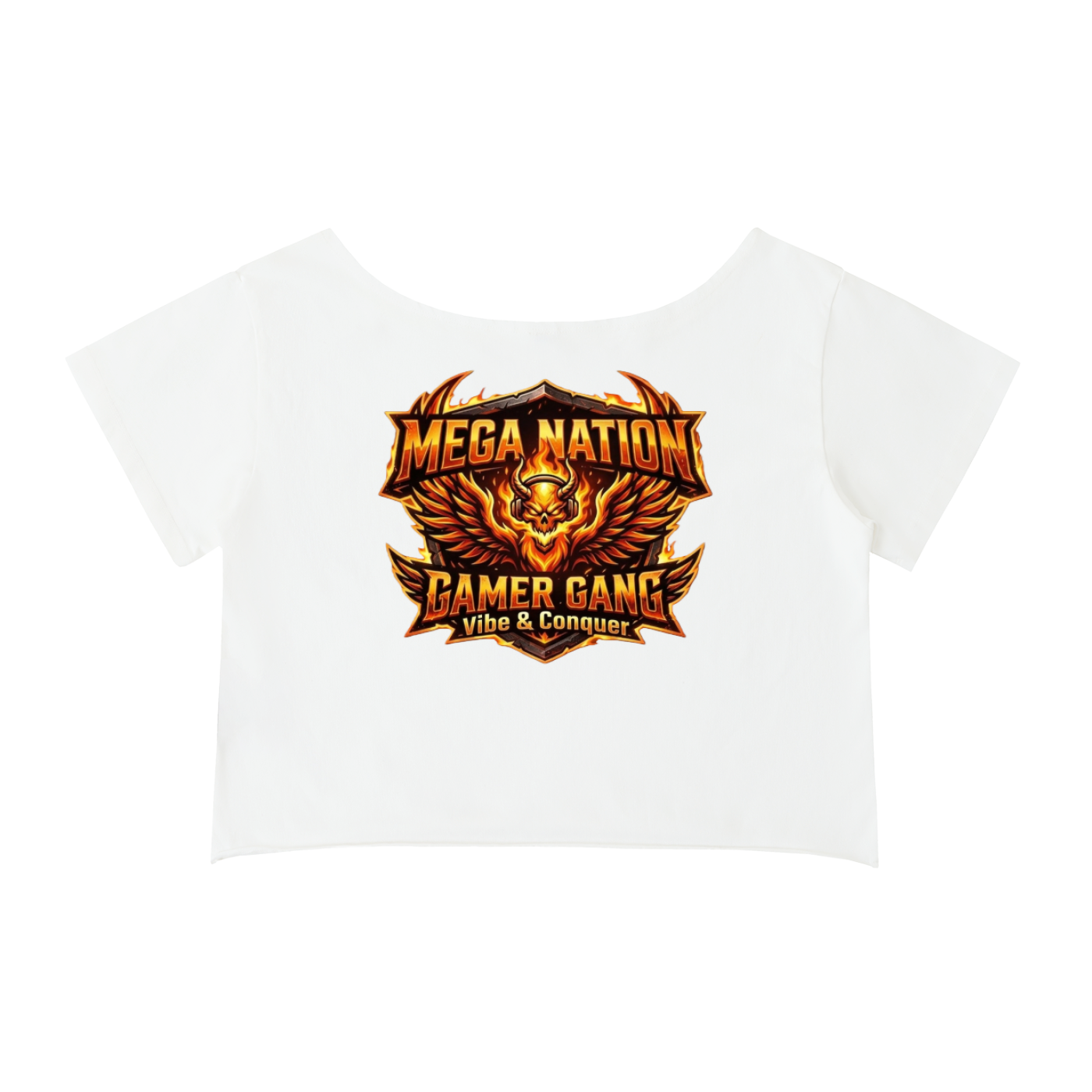 MNA Vibe & Conquer Off-Shoulder Cropped T-Shirt (4 colors)