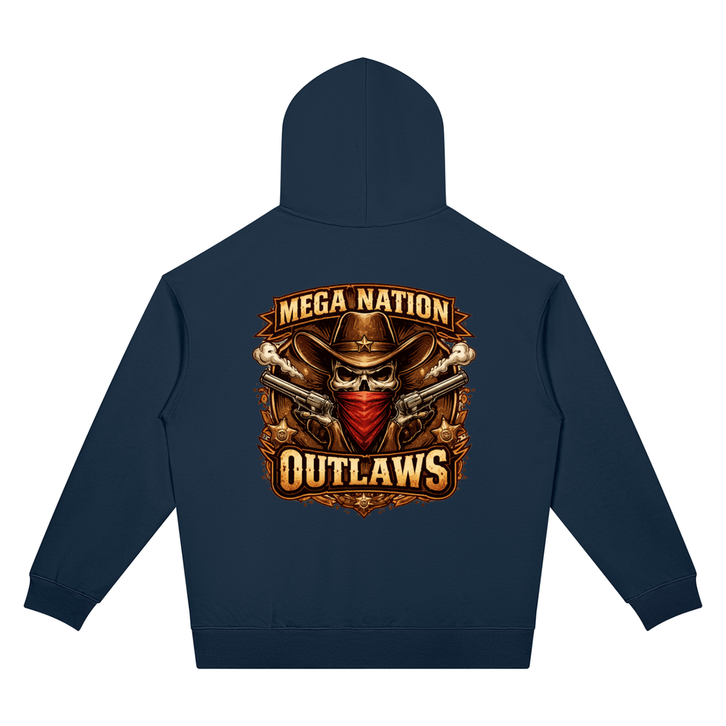 Mega Nation Outlaws Unisex Oversized Drop Shoulder Hoodie (7 colors)