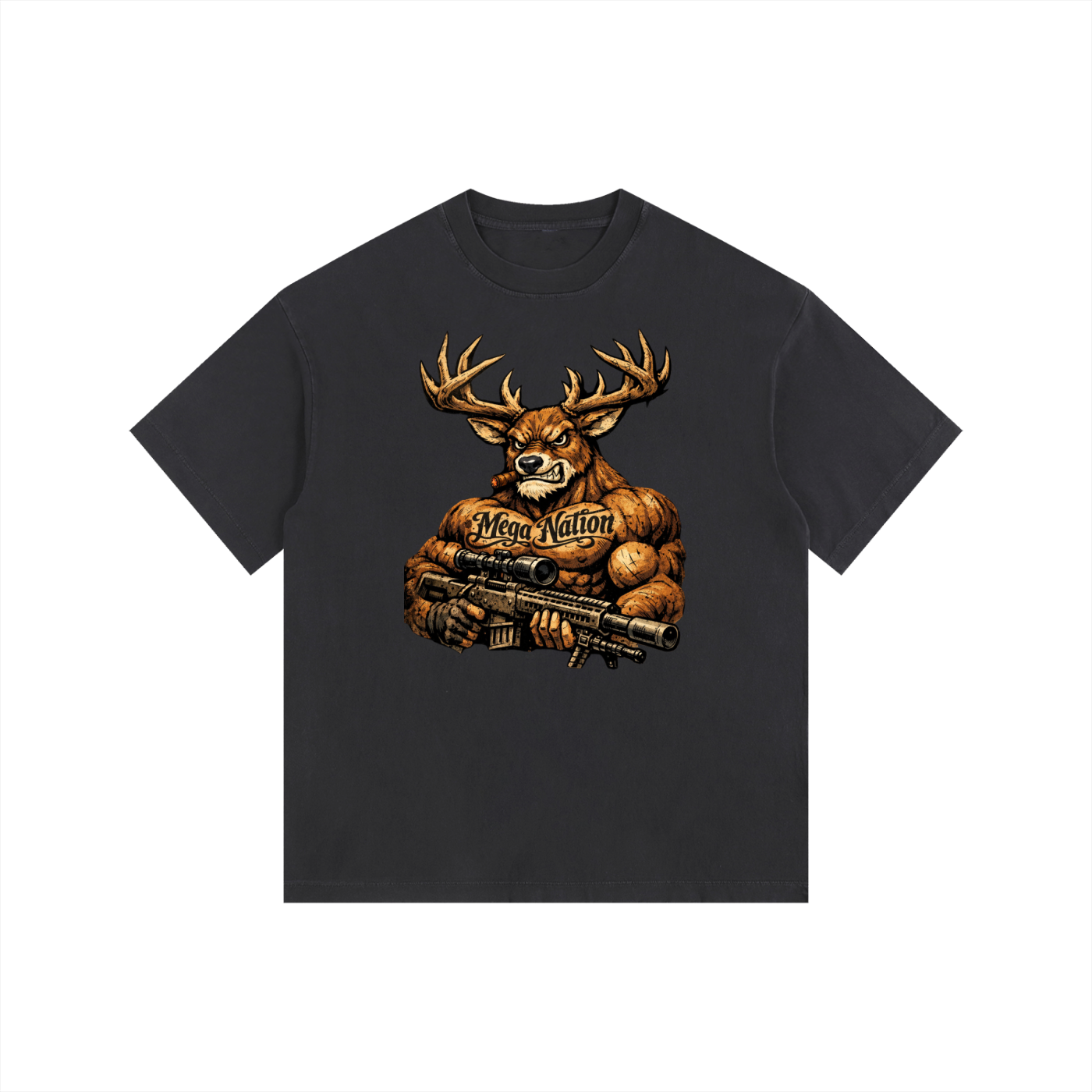 Mega Nation Bucky Oversized Cotton T-Shirt (11 colors)