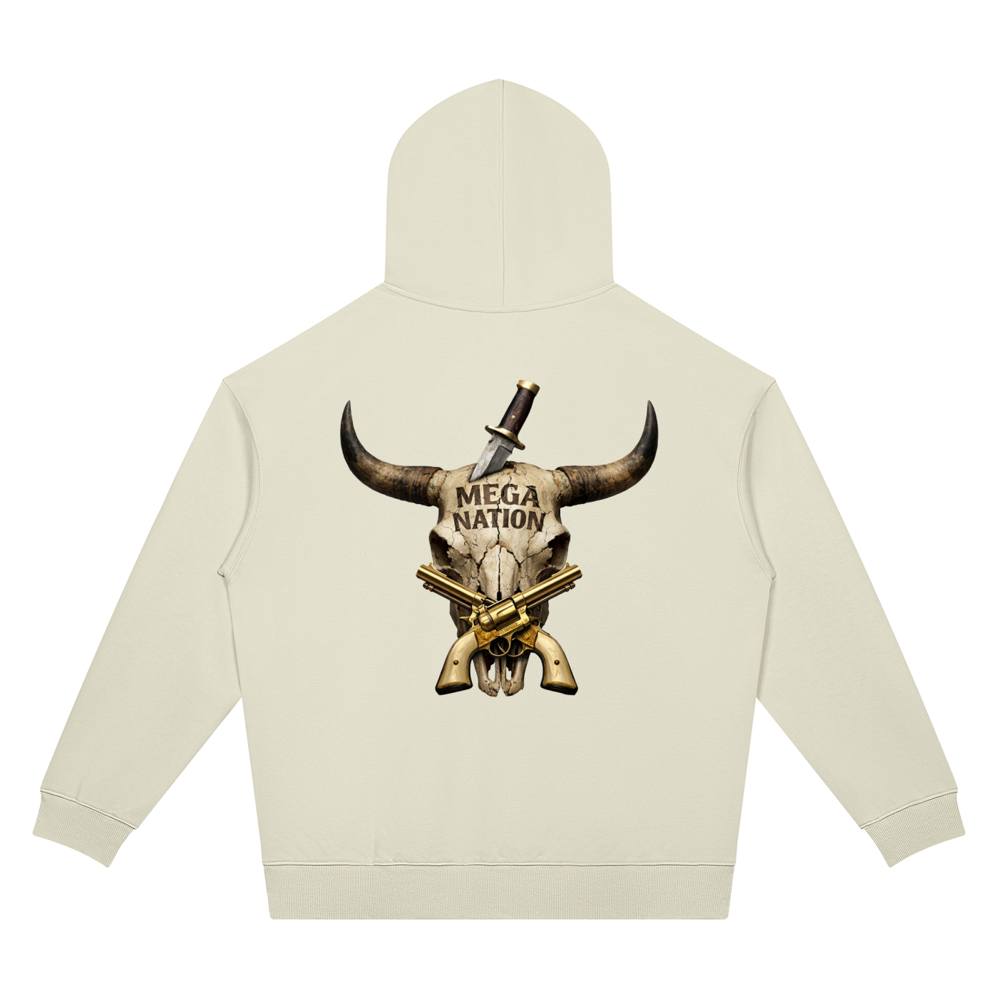 Mega Nation Longhorn Golden Revolvers Unisex Oversized Drop Shoulder Hoodie (7 colors)