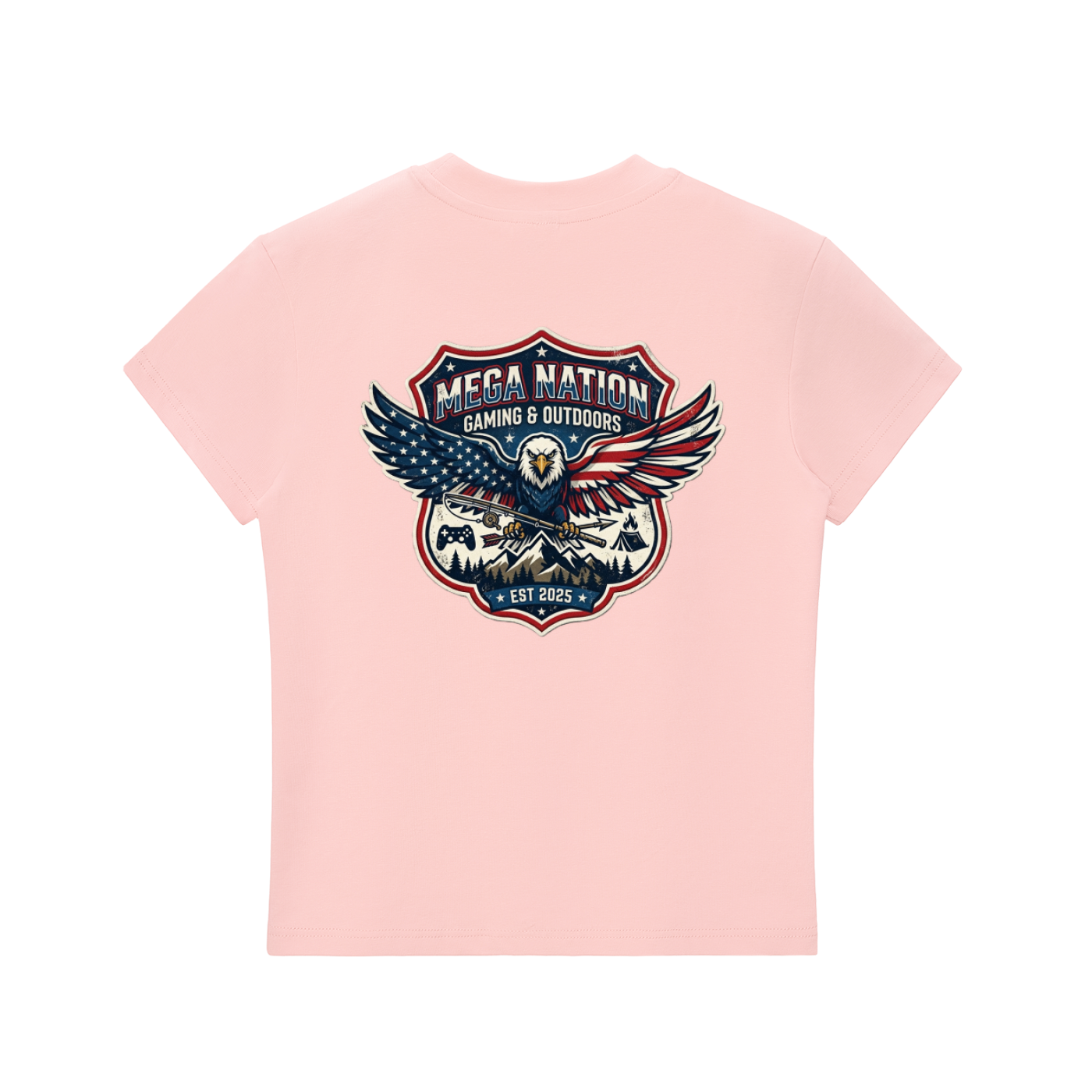 MNA Eagle Gaming & Outdoors (Front and Back Logo) T-Shirt (7 colors)
