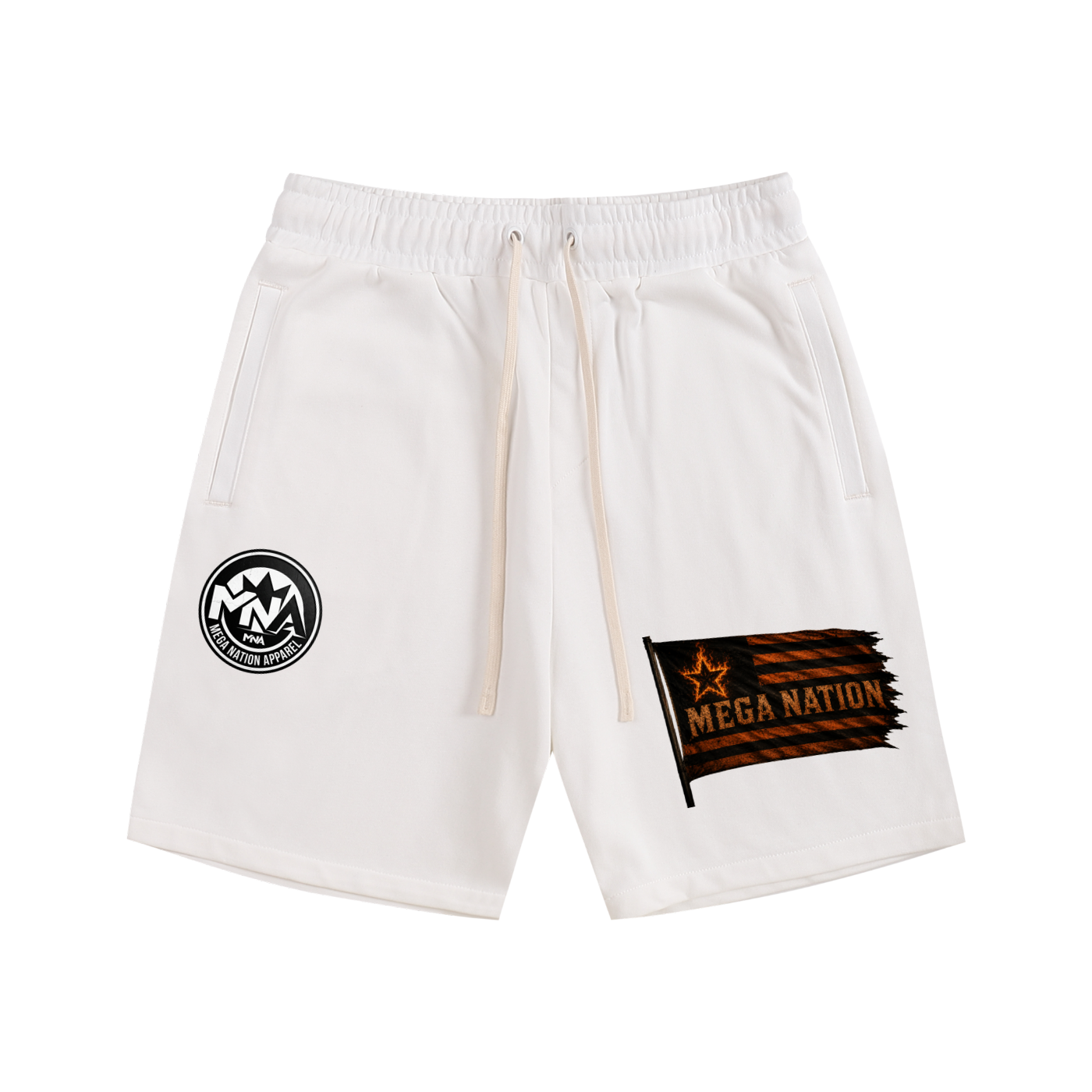 Mega Nation Flag Essential Cotton Shorts (6 colors)