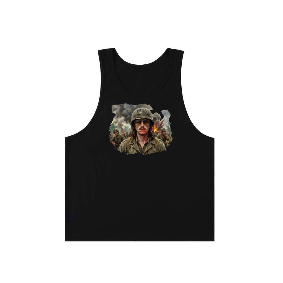 Mega Nation War Games Unisex Loose Tank Top (2 colors)