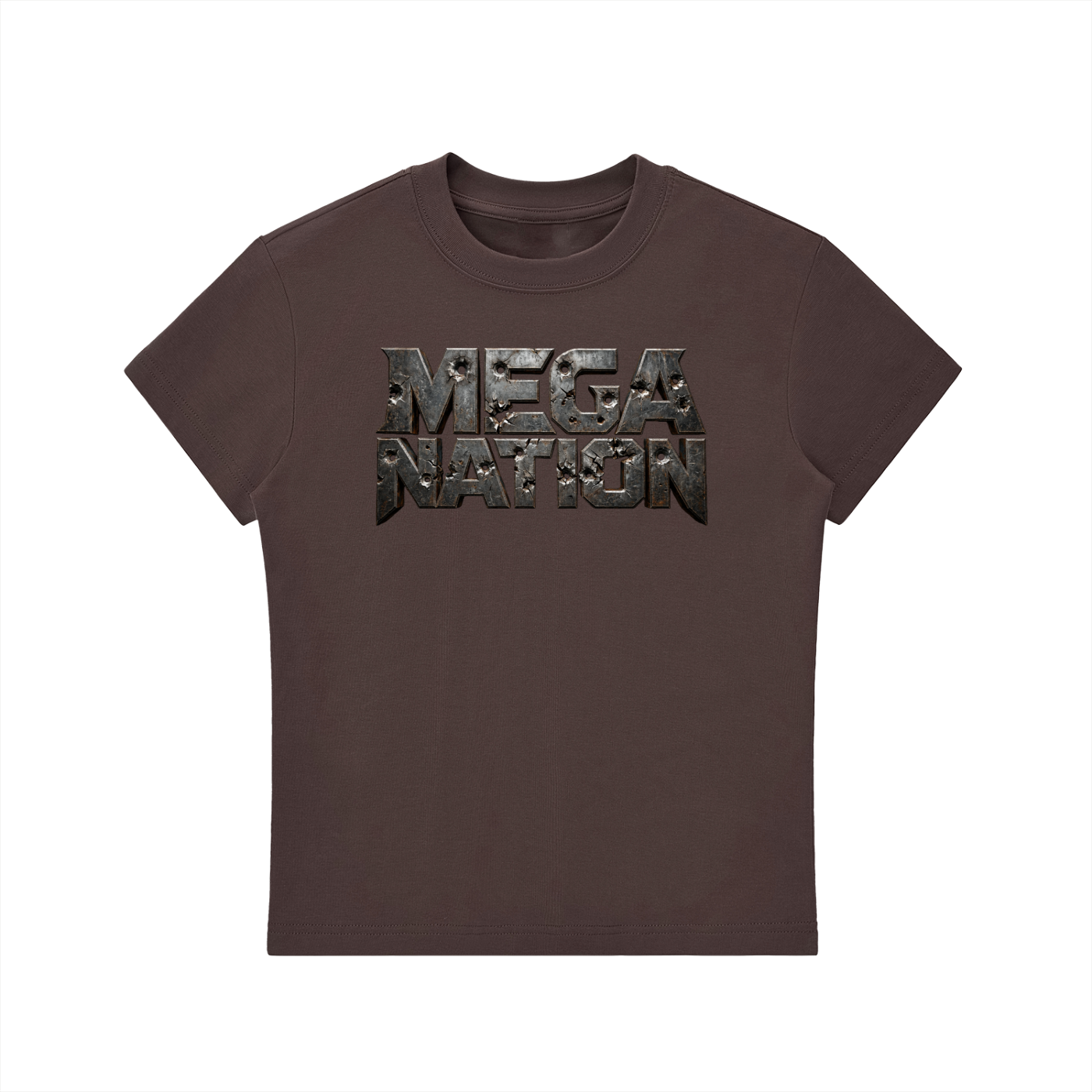 Mega Nation Damaged Plate T-Shirt (7 colors)