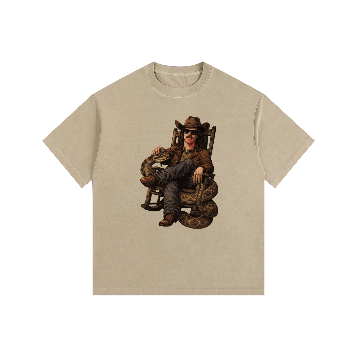 MegaSlanger Rattlesnake versized Cotton T-Shirt (9 colors)