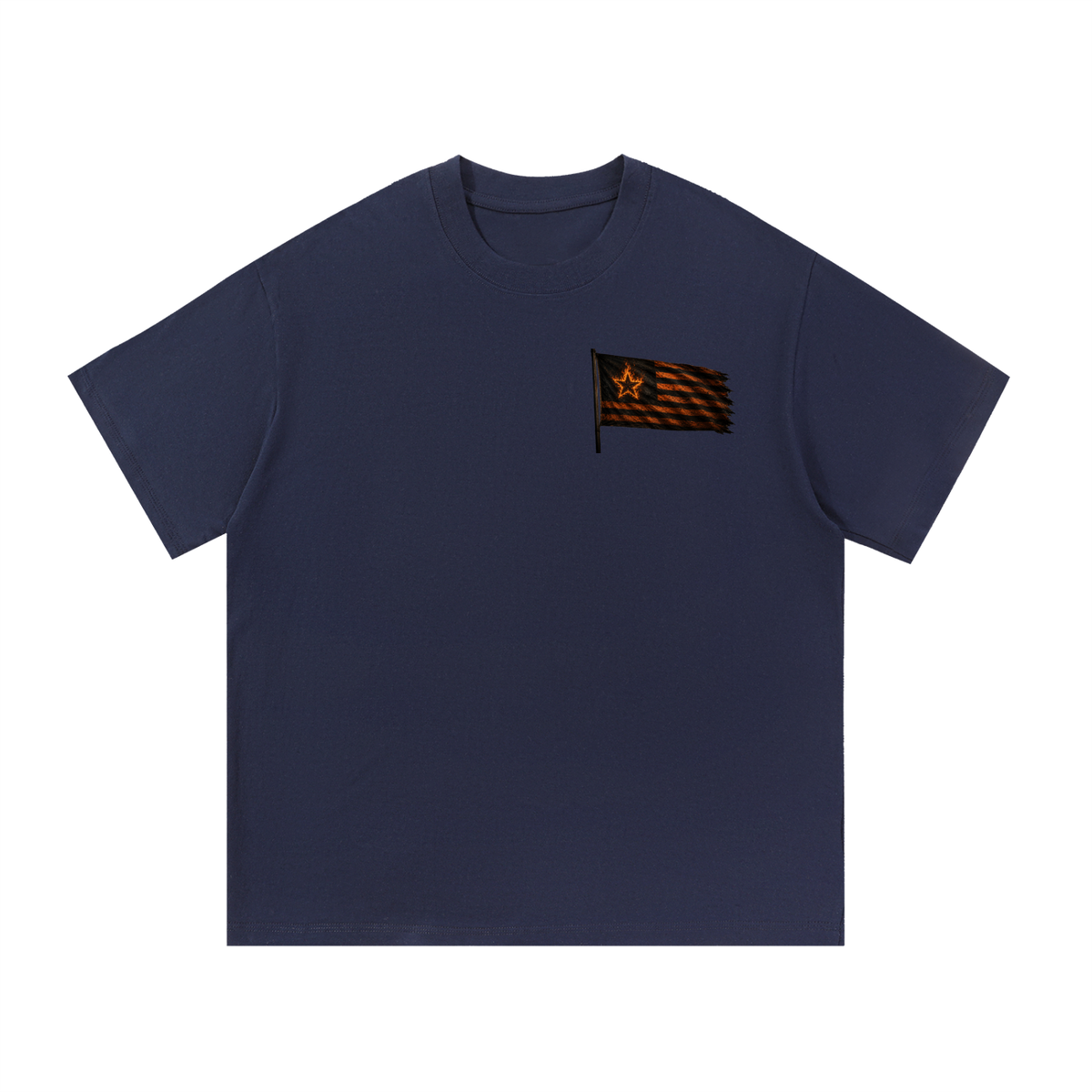 Mega Nation Flag (Front & Back Logo) Essential Cotton T-Shirt (6 colors)