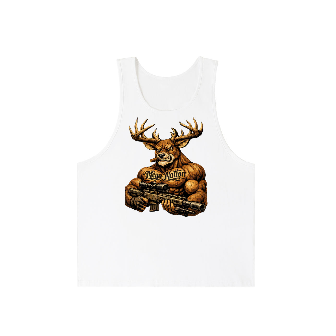 Mega Nation Bucky Loose Fit Tank Top (2 colors)