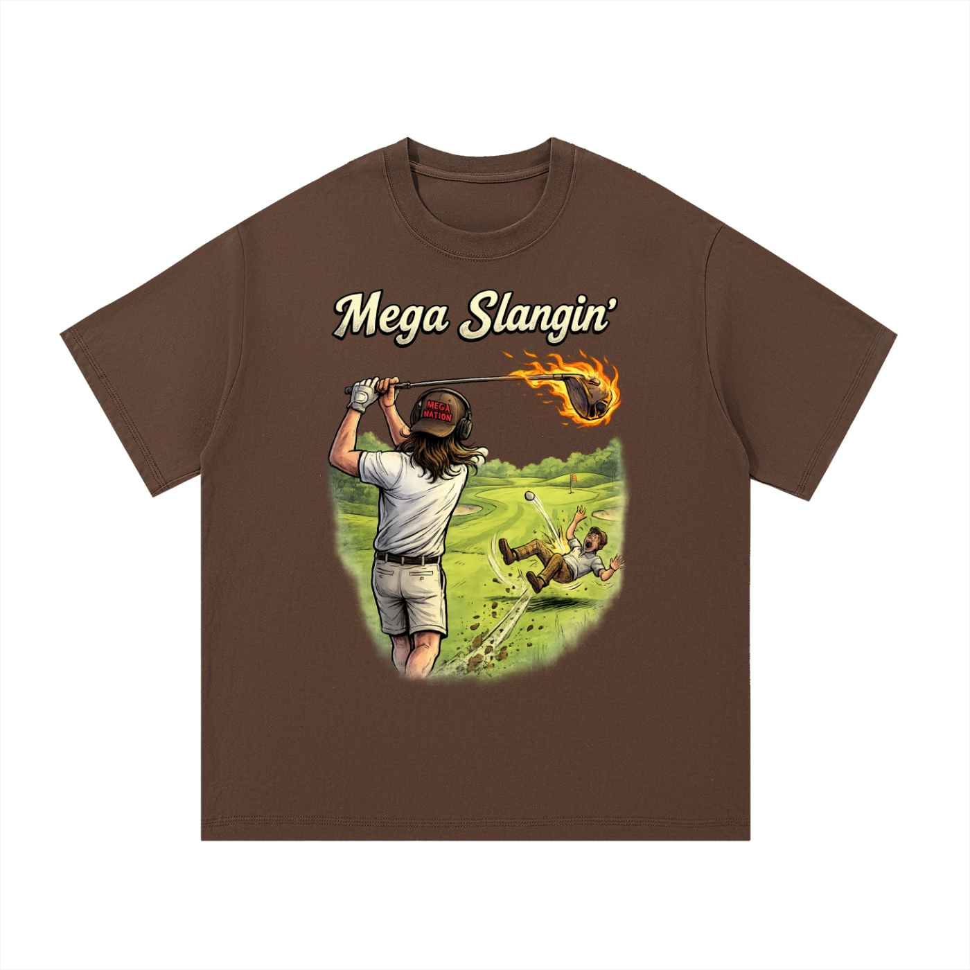 Mega Slangin' Golf Essential Cotton T-Shirt (8 colors)