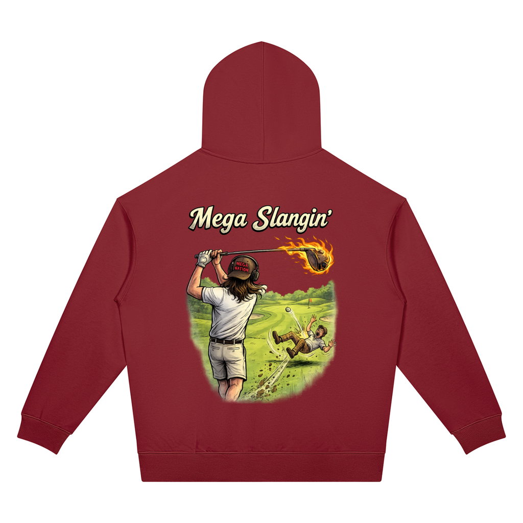 Mega Slangin' Golf Unisex Oversized Drop Shoulder Hoodie (7 colors)