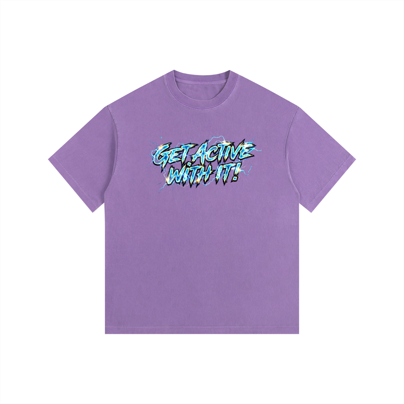 Get Active With It Voltage Oversized Cotton T-Shirt (11 colors)