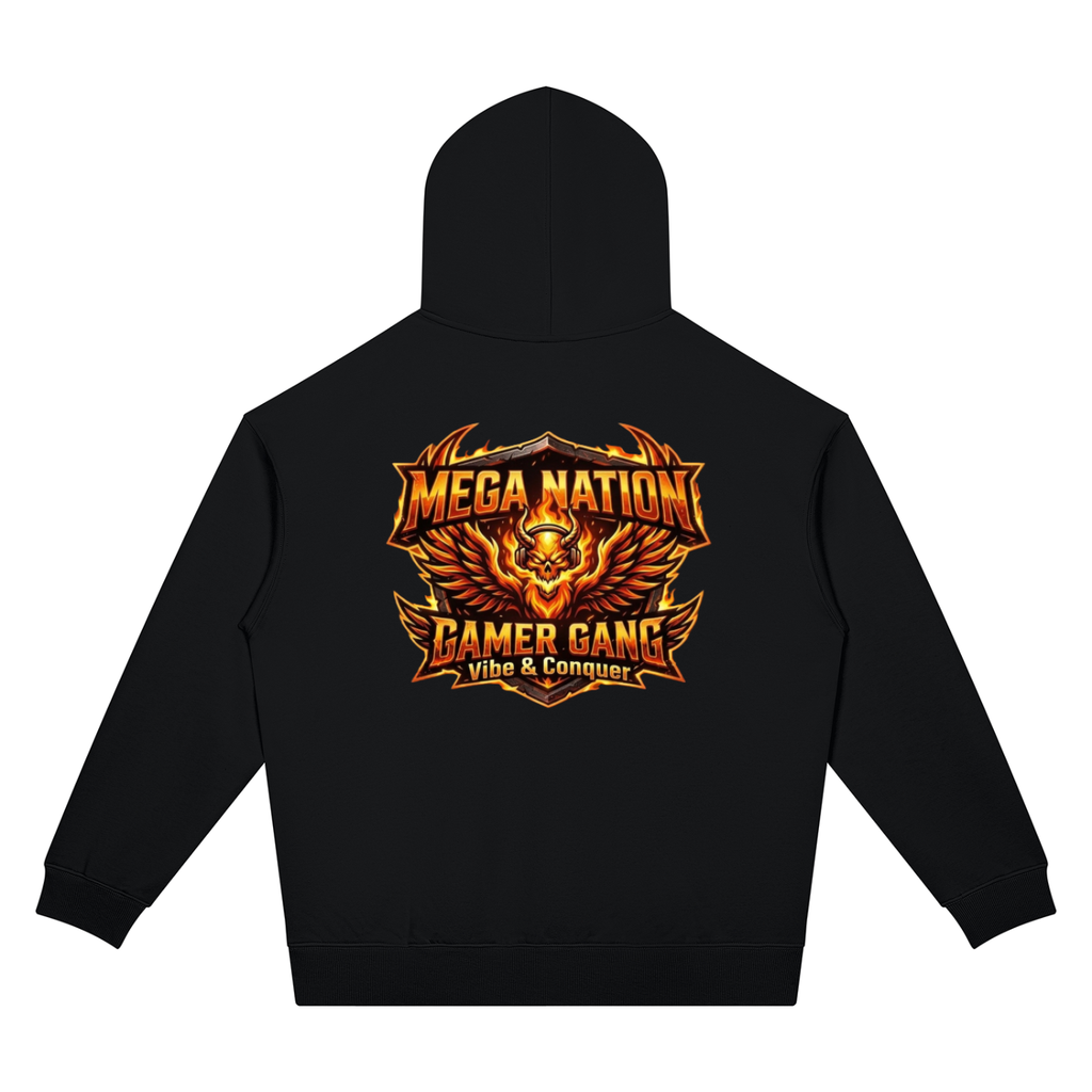 Mega Nation Vibe & Conquer Unisex Oversized Drop Shoulder Hoodie (7 colors)