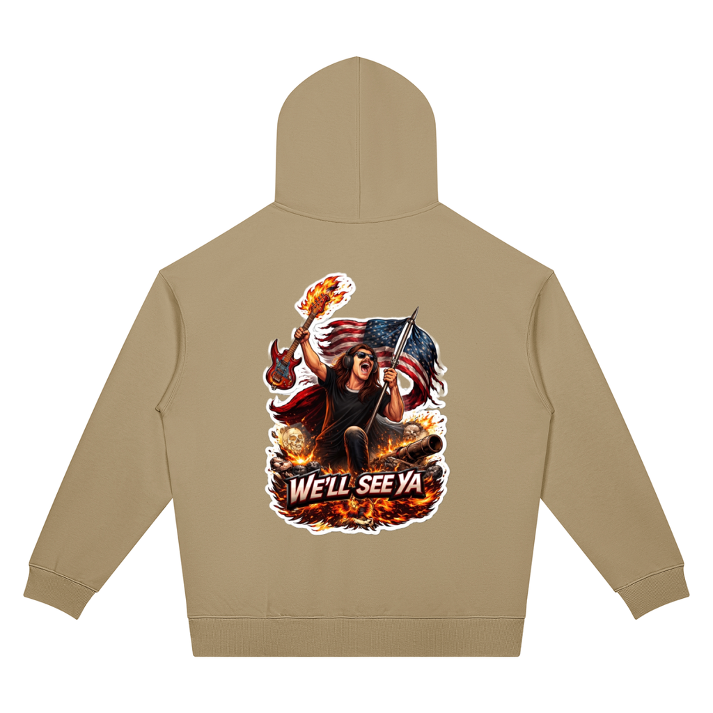Mega Nation We'll See Ya Unisex Oversized Drop Shoulder Hoodie (7 colors)