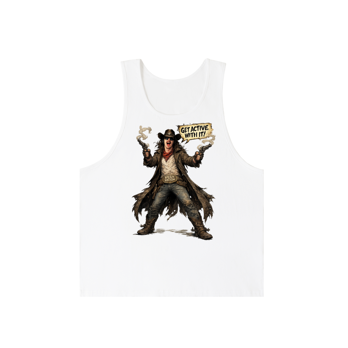 Mega Nation Active Revolvers Loose Fit Tank Top (2 colors)