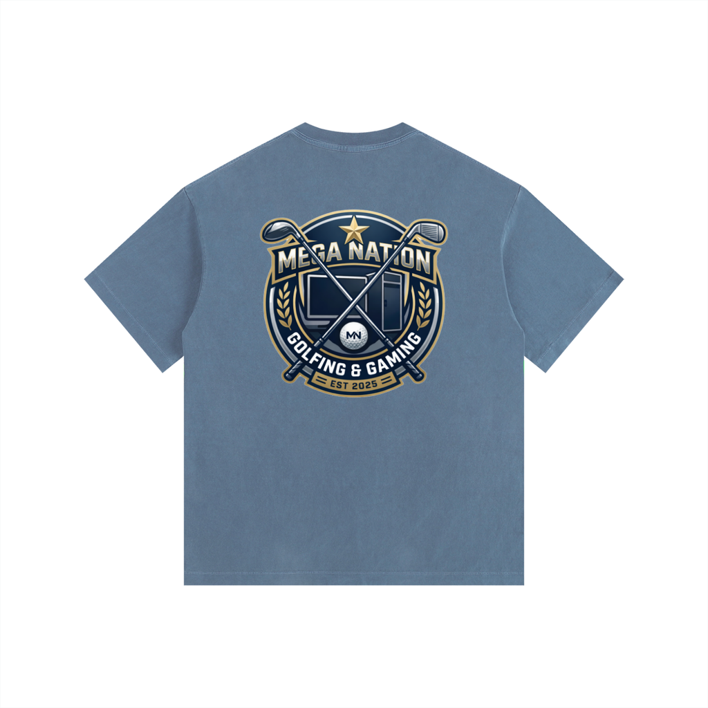 MNA Golf & Gaming (Front and Back Logo) Oversized Cotton T-Shirt (7 colors)