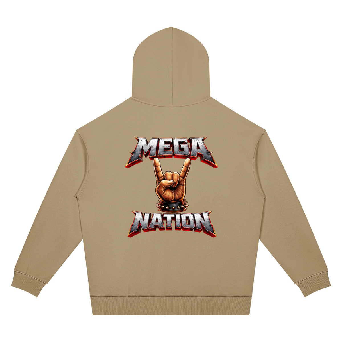 Mega Nation Rocker Unisex Oversized Drop Shoulder Hoodie (7 colors)