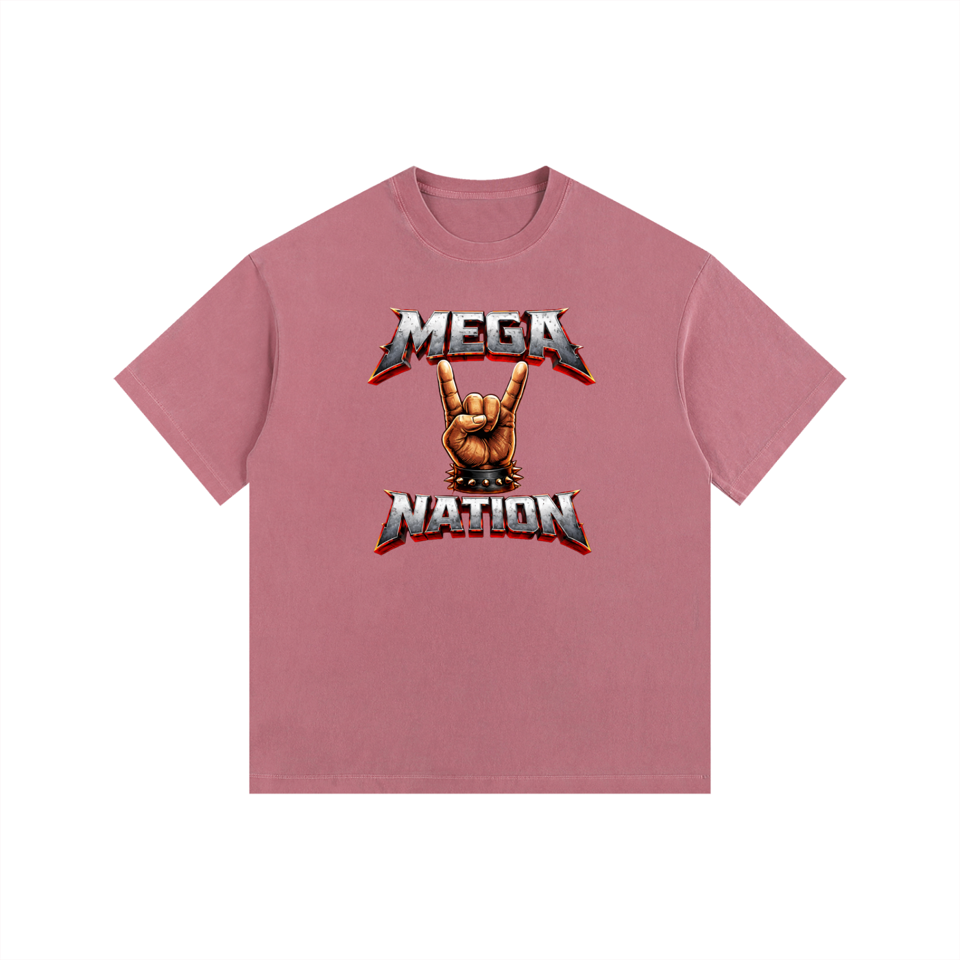 Mega Nation Rocker Oversized Cotton T-Shirt (8 colors)