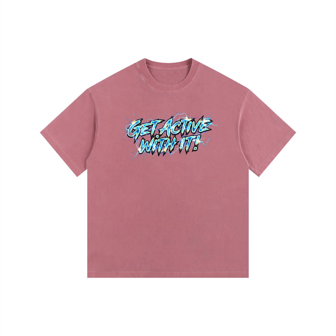 Get Active With It Voltage Oversized Cotton T-Shirt (11 colors)
