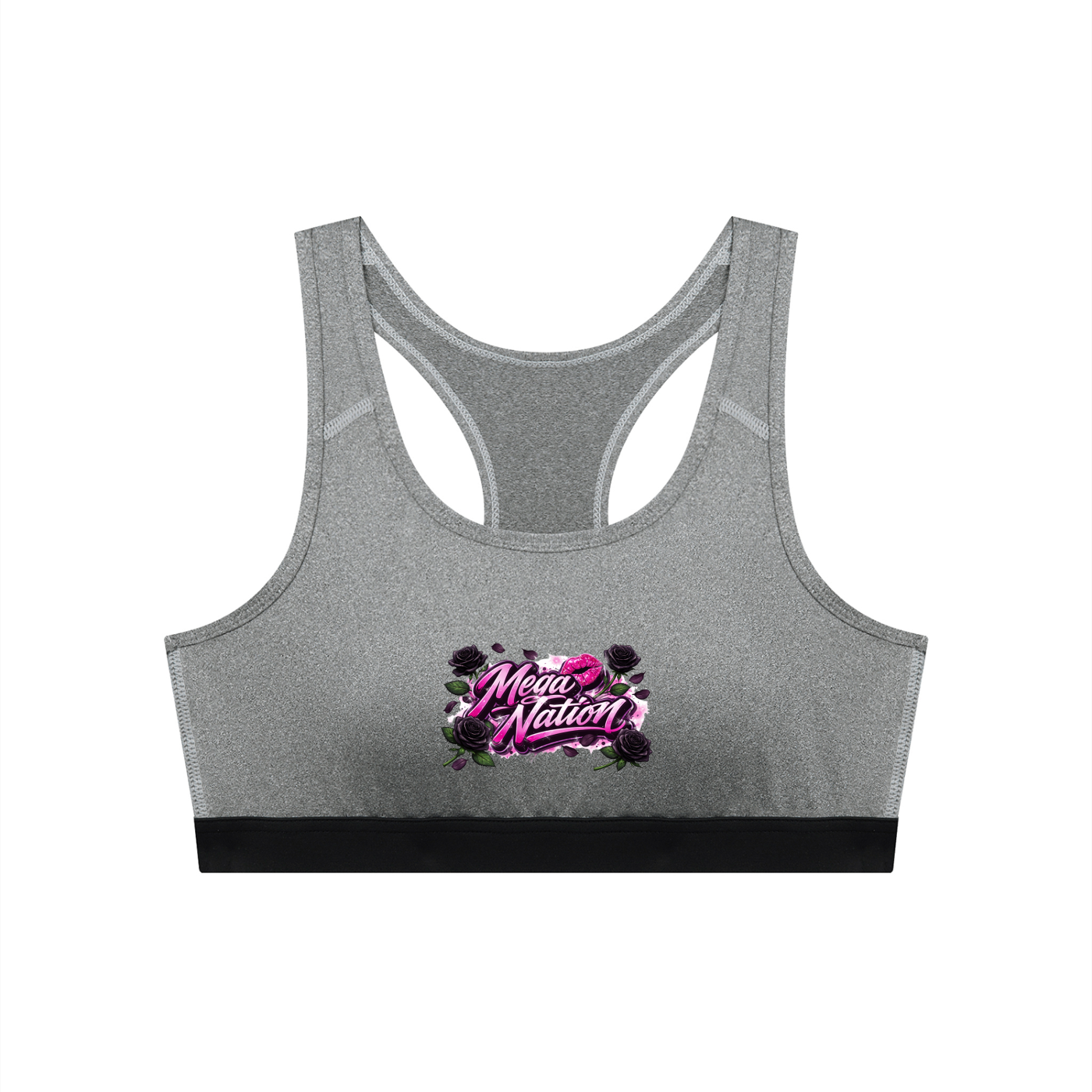 Mega Nation Women's Cropped Sports Bra (6 colors)