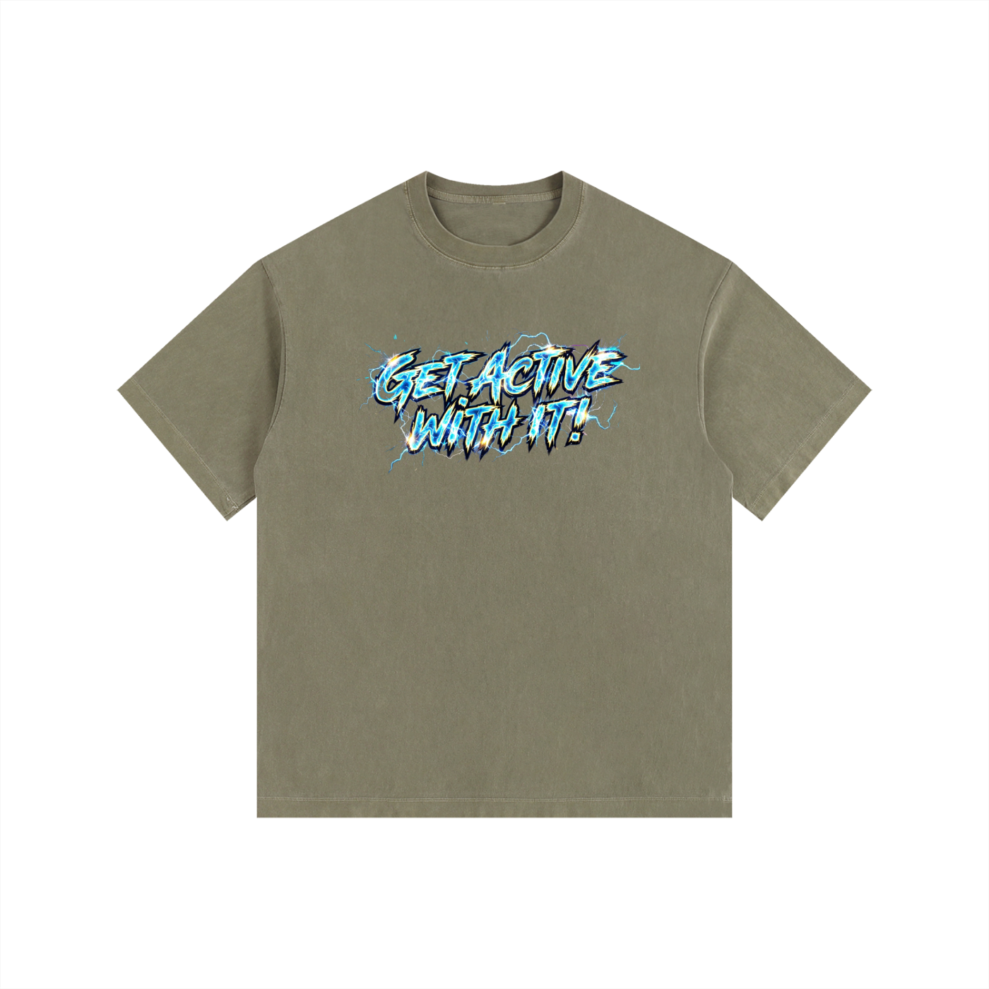 Get Active With It Voltage Oversized Cotton T-Shirt (11 colors)