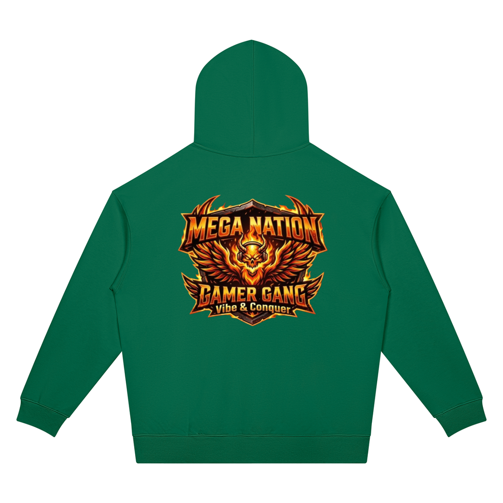 Mega Nation Vibe & Conquer Unisex Oversized Drop Shoulder Hoodie (7 colors)