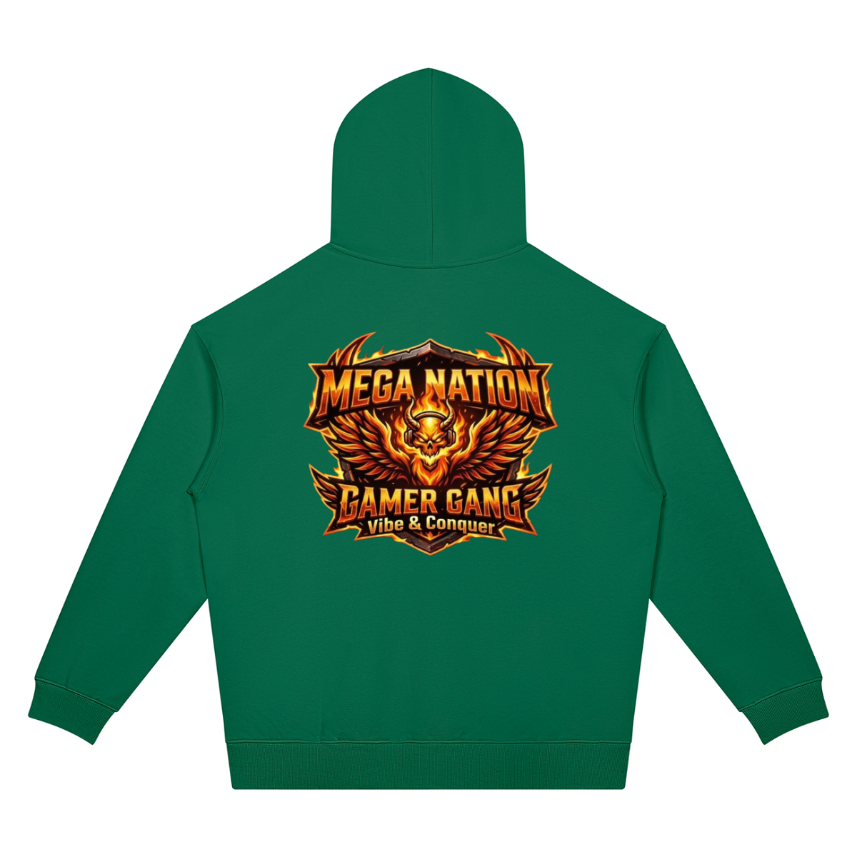 Mega Nation Vibe & Conquer Unisex Oversized Drop Shoulder Hoodie (7 colors)