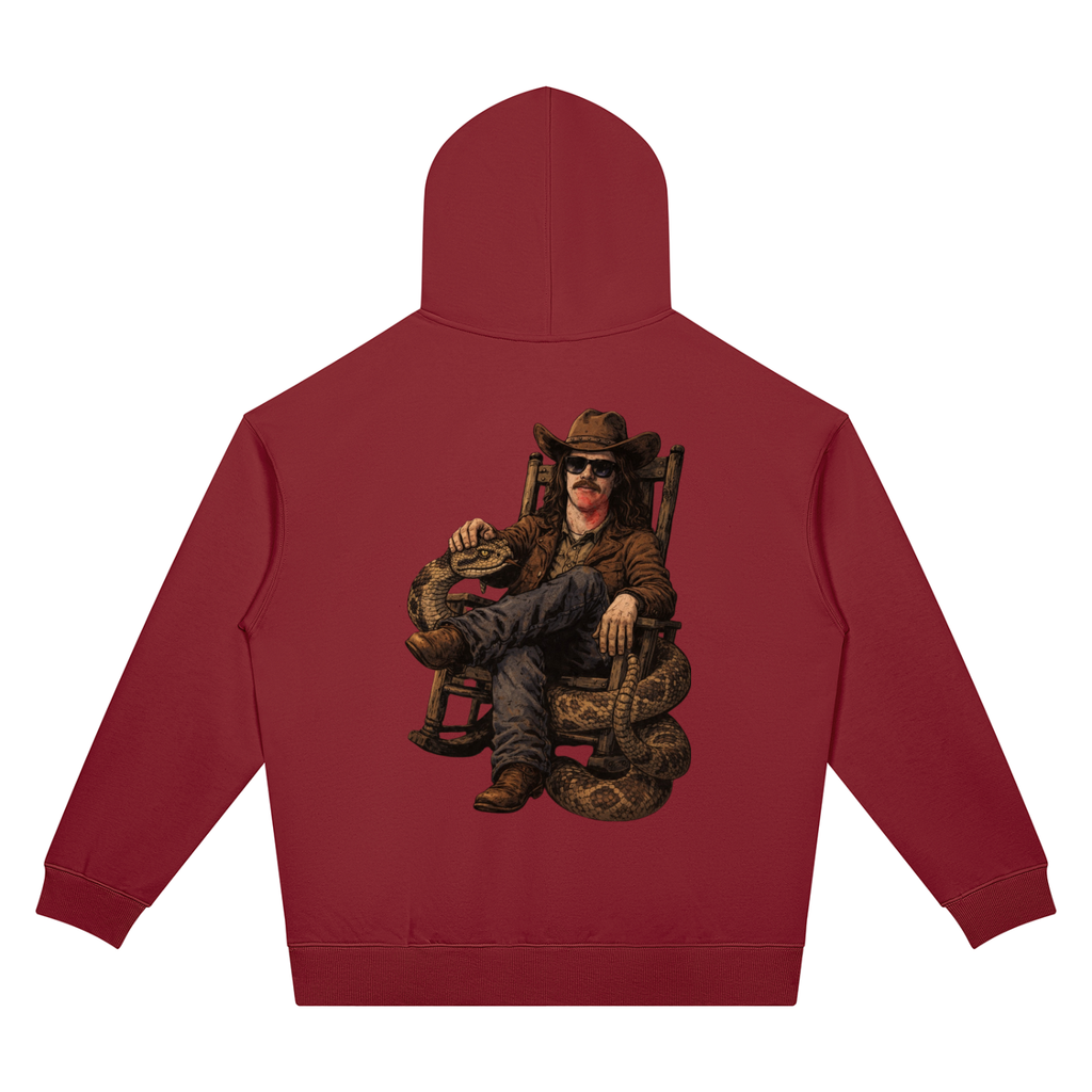 MegaSlanger Rattlesnake Unisex Oversized Drop Shoulder Hoodie (7 colors)