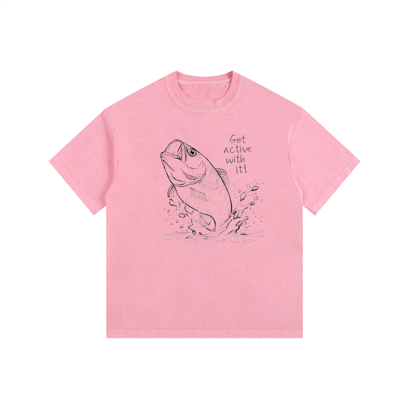 Get Active Bass Oversized Cotton T-Shirt (6 colors)