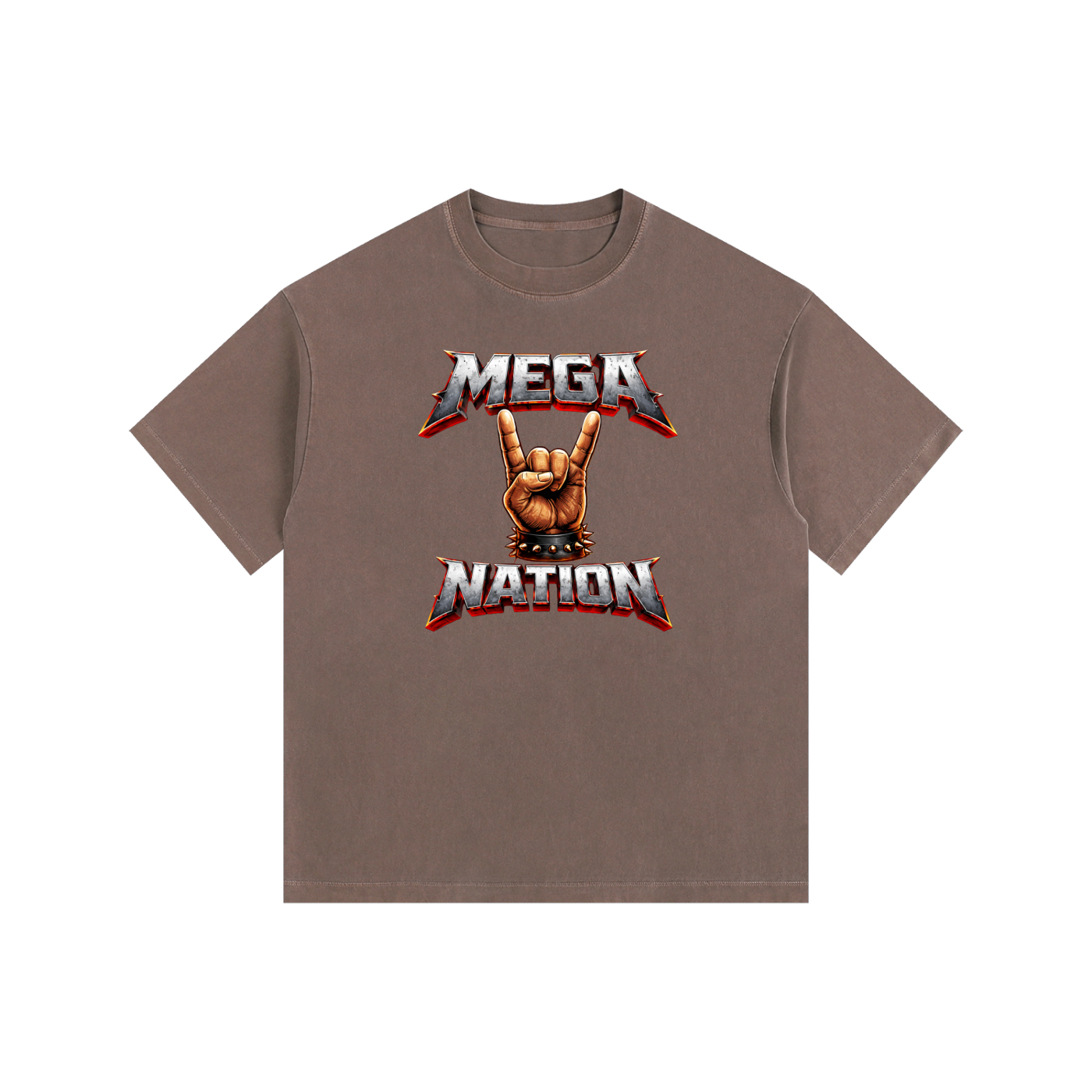 Mega Nation Rocker Oversized Cotton T-Shirt (8 colors)
