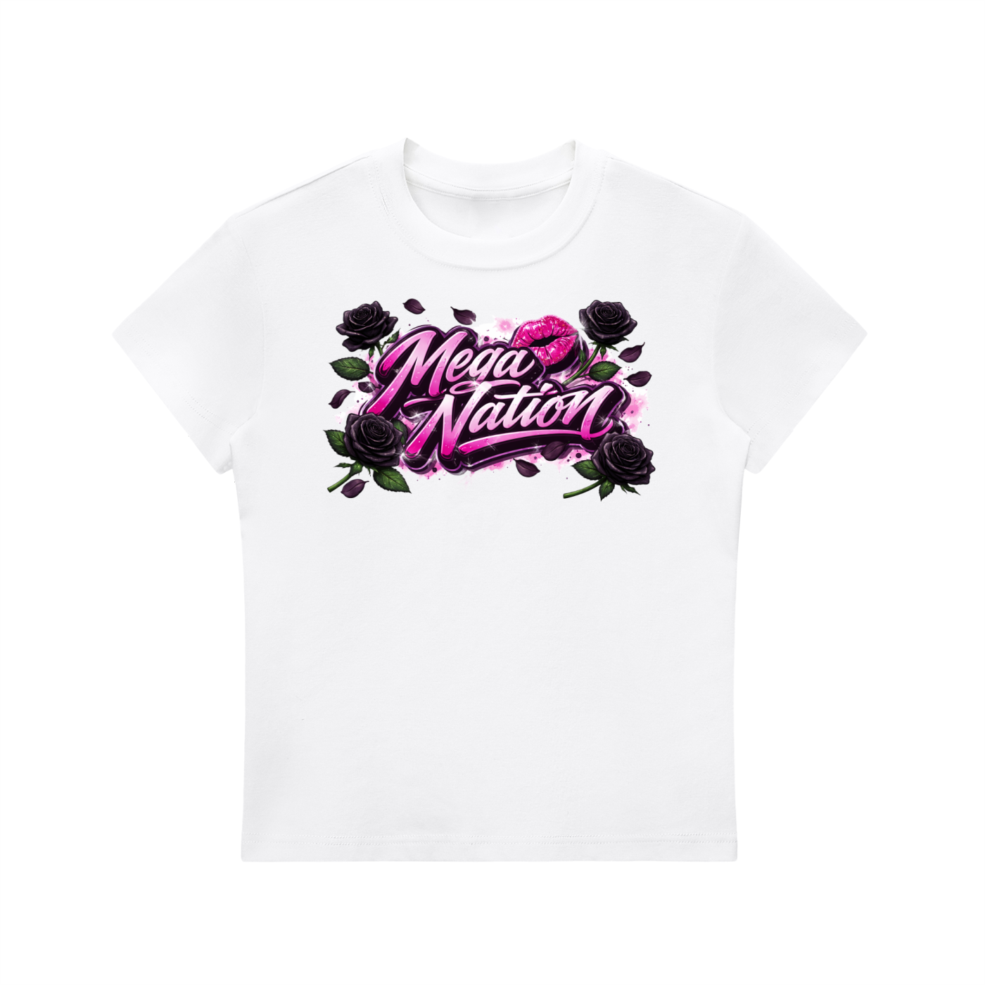 Mega Nation Black Rose T-Shirt (7 colors)