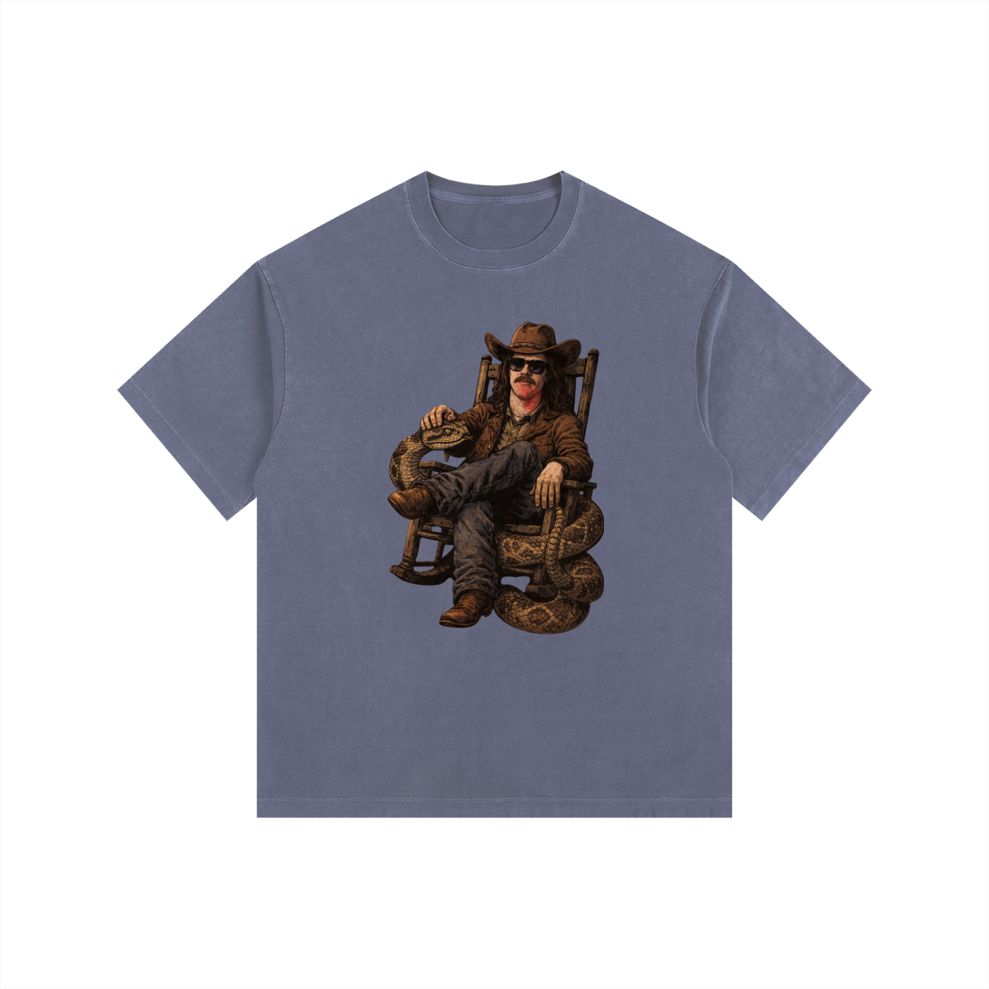 MegaSlanger Rattlesnake versized Cotton T-Shirt (9 colors)