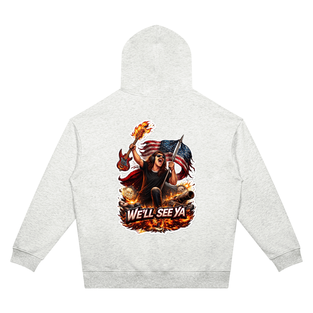 Mega Nation We'll See Ya Unisex Oversized Drop Shoulder Hoodie (7 colors)
