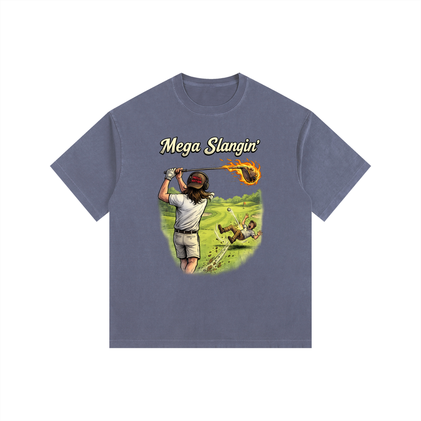Mega Slangin' Golf Oversized Cotton T-Shirt (11 colors)