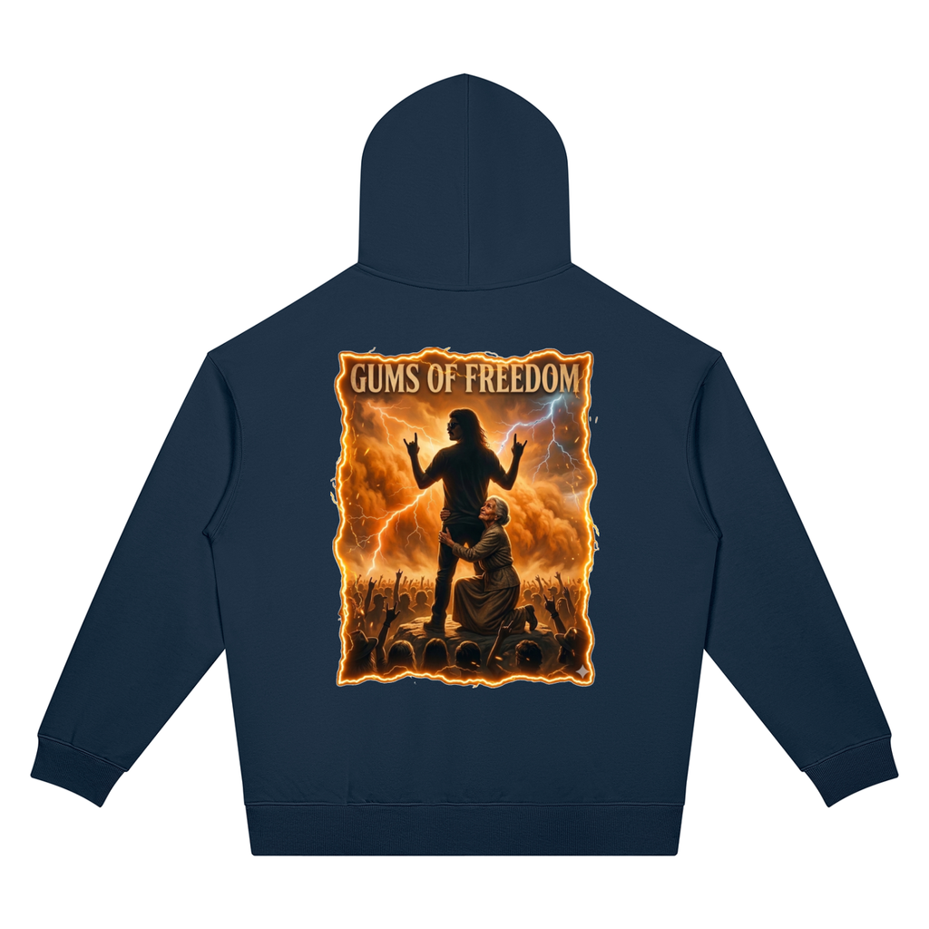 Gums Of Freedom Unisex Oversized Drop Shoulder Hoodie (7 colors)